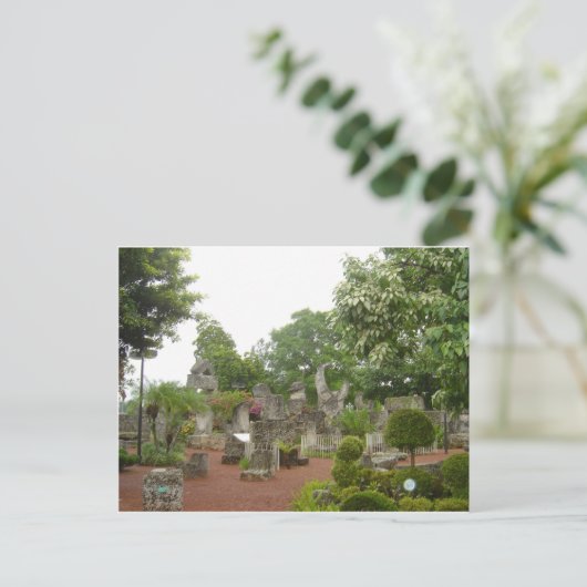 Coral Castle Postkarte (Stehend Vorderseite)