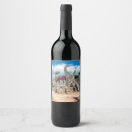 Coral Castle Wine Label Weinetikett