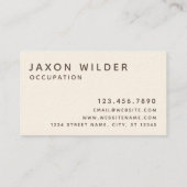 Coral Cat Silhouette Cloud Sunset Minimal Visitenkarte (Rückseite)