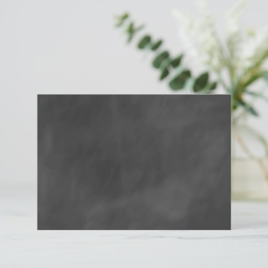 Coral Chalkboard UAWG RSVP Karte (Stehend Vorderseite)