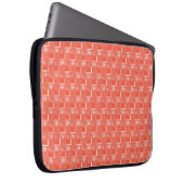 Coral Chic Mod Design Laptopschutzhülle (Vorne Rechts)