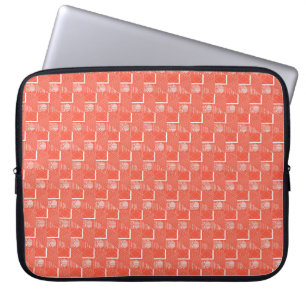 Coral Chic Mod Design Laptopschutzhülle
