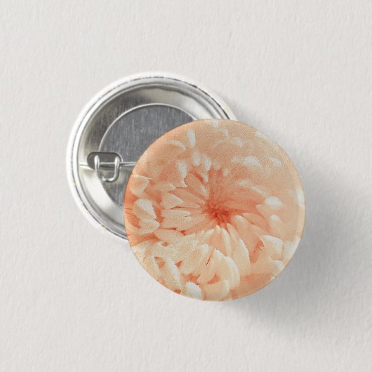 Coral Chrysanthemum Button (Vorne & Hinten)