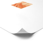 Coral Chrysanthemum Poster (Ecke)