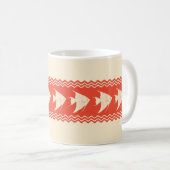 Coral Coastal Angelfish Stripes Kaffeetasse (VorderseiteRechts)