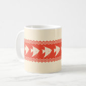 Coral Coastal Angelfish Stripes Kaffeetasse (Vorderseite Links)