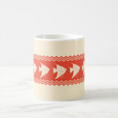 Coral Coastal Angelfish Stripes Kaffeetasse (Mittel)