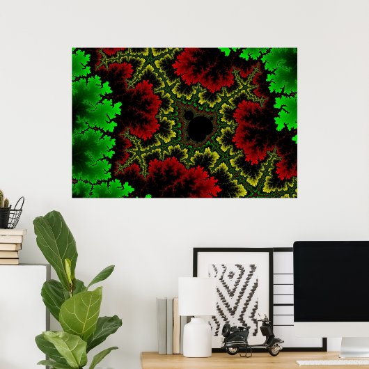 Coral Collage Poster (Heimbüro)