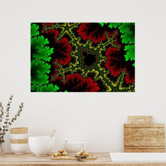 Coral Collage Poster (Küche)