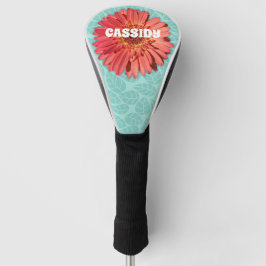 Coral Colored Gerbera Daisy Foto Mint Green Golf Headcover
