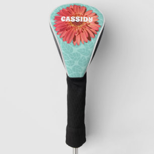 Coral Colored Gerbera Daisy Foto Mint Green Golf Headcover