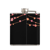 Coral Confetti Personalisierter Junggeselinnen-Abs Flachmann (Rückseite)