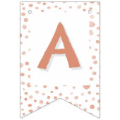 Coral Confetti Wasserfarben Dots Jagdflagge Wimpelkette (Dritte Fahne)