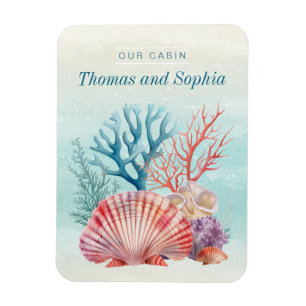 Coral Cruise Ship Stateroom Magnet