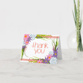 Coral Crush Vielen Dank Dankeskarte