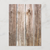 Coral Daisy Barn Wood Ankündigung Datum freihalten (Rückseite)