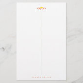 Coral Daisy Briefpapier (Vorderseite)