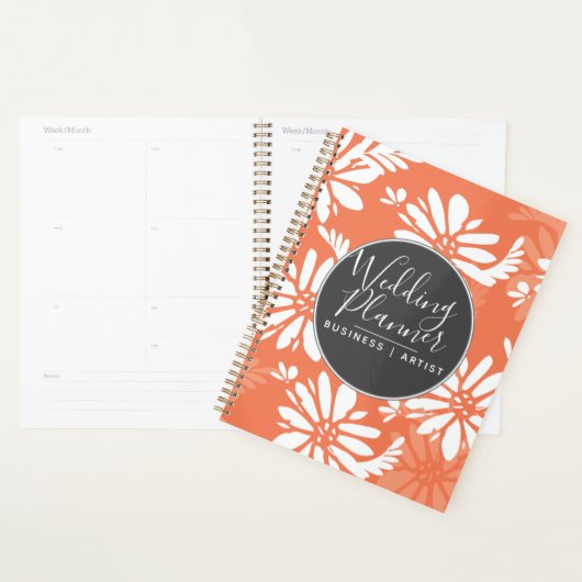 Coral Daisy Silohuette Garden Wedding Planer (Anzeige)
