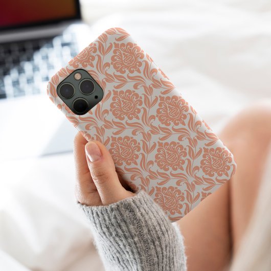 Coral Damask Muster Case-Mate iPhone Hülle