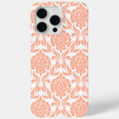 Coral Damask Muster Case-Mate iPhone Hülle (Rückseite)