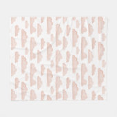 Coral Dreamtime Watercolor Wolken Fleece Blanken (Vorderseite (Horizontal))