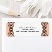 Coral Elegant Deko Address Labels (Insitu)