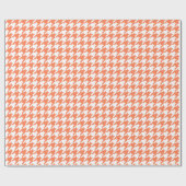 Coral Elegantes Hahnentrittmuster in Emporiomoffa Geschenkpapier (Flach)