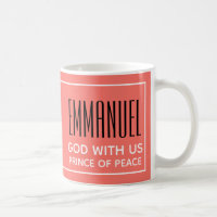 Coral EMMANUEL GOD MIT US-Tasse für Christlichen K