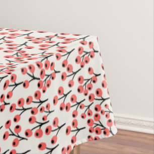 Coral Floral Botanical Tischdecke