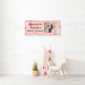 Coral Floral BRAUTPARTY mit FOTO Banner (Insitu)
