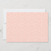 Coral Floral Initial Wreath Baby Girl Foto Birth Ankündigung (Rückseite)