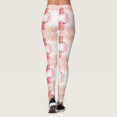 Coral Flower Bright Leggings (Rückseite)