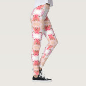Coral Flower Bright Leggings (Rechts)