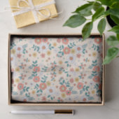 Coral Flower Garden Pattern Seidenpapier (Geschenk)