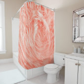 Coral Fluffy Fur: Trend 2019. Duschvorhang (Beispiel)