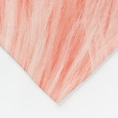 Coral Fluffy Fur: Trend 2019. Fleecedecke (Ecke)