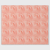 Coral Fluffy Fur: Trend 2019. Geschenkpapier (Flach)