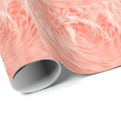Coral Fluffy Fur: Trend 2019. Geschenkpapier (Rolleneckpunkt)