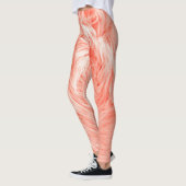 Coral Fluffy Fur: Trend 2019. Leggings (Links)