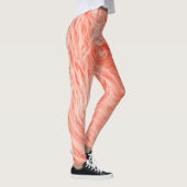 Coral Fluffy Fur: Trend 2019. Leggings (Rechts)