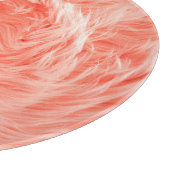 Coral Fluffy Fur: Trend 2019. Schneidebrett (Ecke)