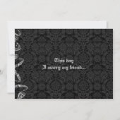 Coral & Fuchsia Gerber Daisy Wedding Einladung (Rückseite)