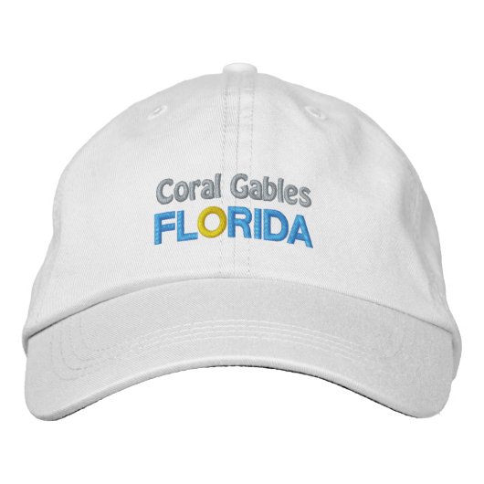 CORAL GABLES Cap Bestickte Baseballkappe (Vorderseite)