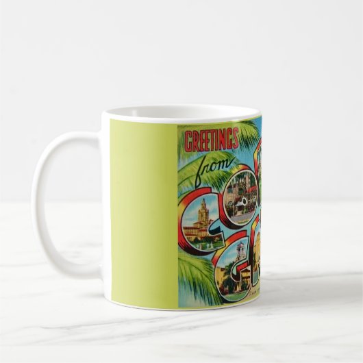 Coral Gables Florida Begrüßung Kaffeetasse (Links)