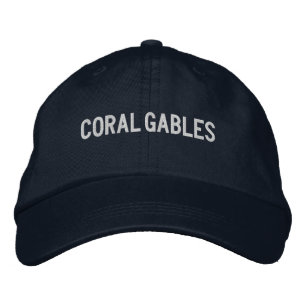 Coral Gables Florida bestickte Baseballmütze Baseballkappe