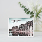 CORAL GABLES FLORIDA POSTKARTE (Stehend Vorderseite)