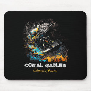 Coral Gables Vereinigte Staaten Surfen Surfbrett Mousepad