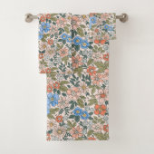 Coral Garden Blume Muster Badhandtuch Set (Insitu)
