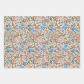 Coral Garden Blume Muster Geschenkpapier Set (Vorderseite 2)