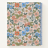 Coral Garden Blume Muster Notizblock (Rückseite)